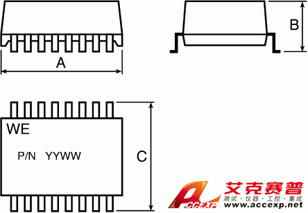 WE-LAN 以太網變壓器  749010010 圖片