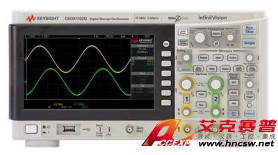 keysight是德 DSOX1102G 示波器：70/100 MHz，2 個模擬通道